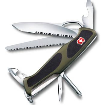 Нож Victorinox RangerGrip 178 (арт. 0.9663.MWC4, 130мм 12 функций чёрно-зеленый)